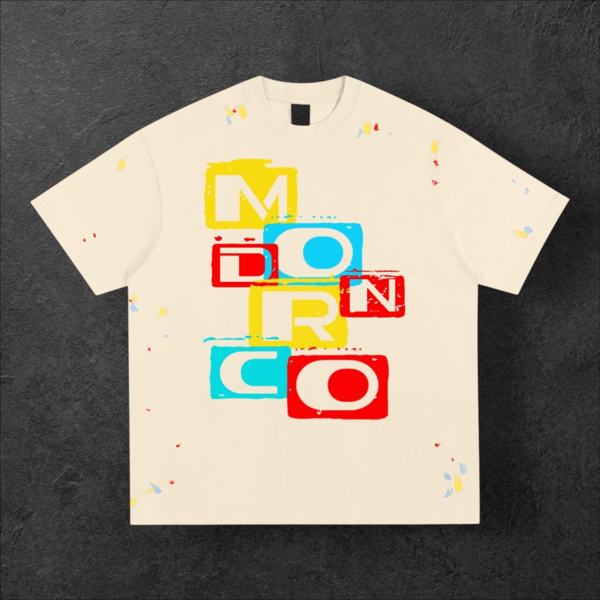 MODRN LOGO Paint splatter Tee