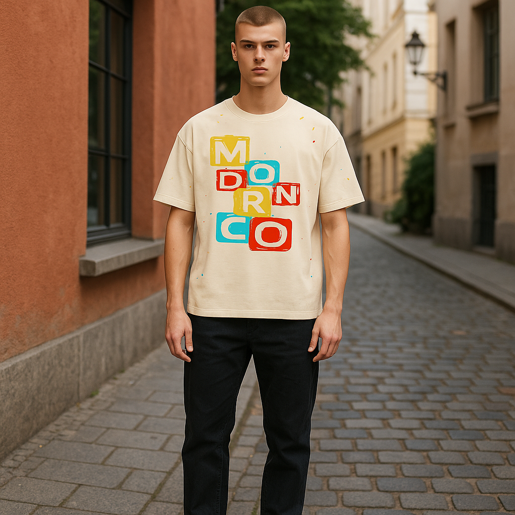 MODRN LOGO Paint splatter Tee