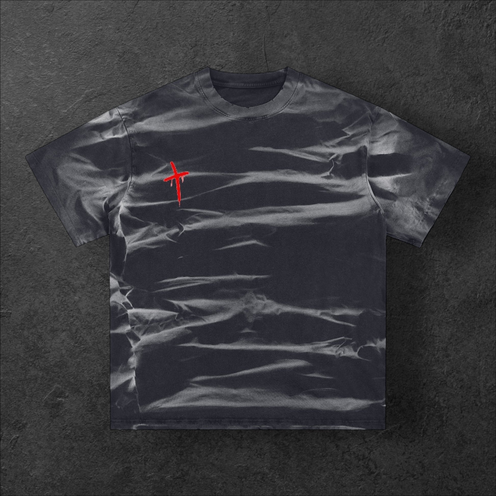 “Red Cross” Storm-Dyed Tee