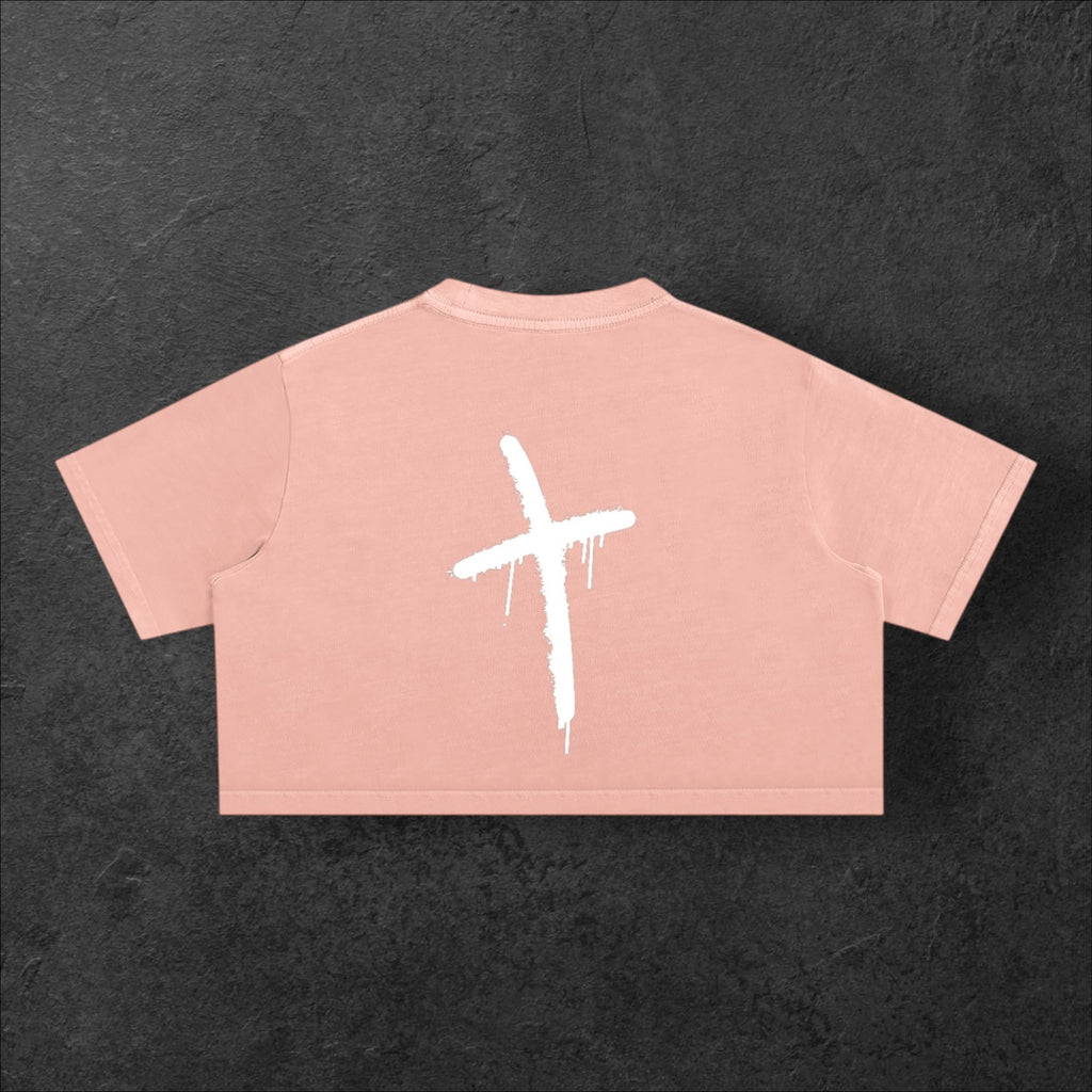 MODRN Dept. Cropped Tee – Blush
