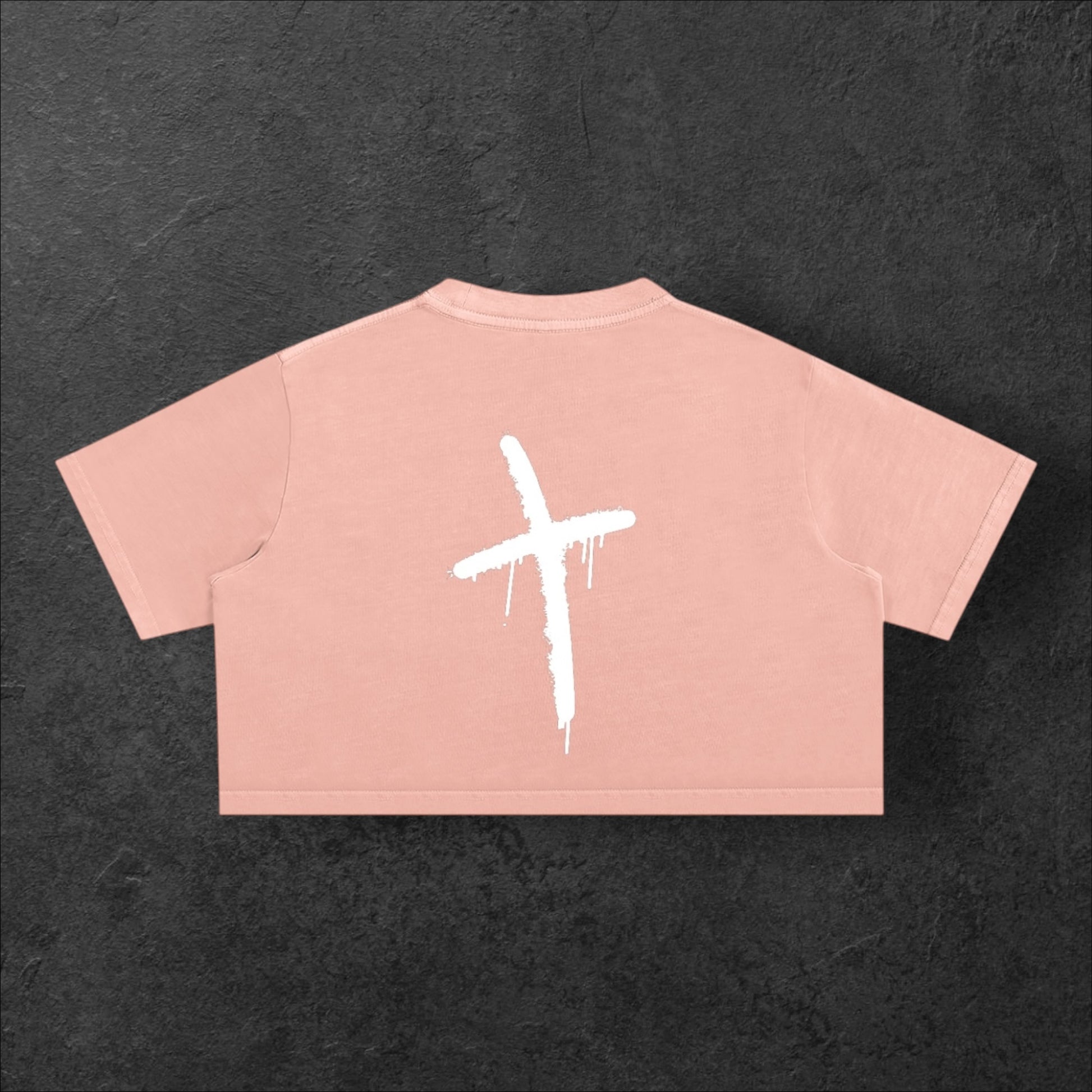 MODRN Dept. Cropped Tee – Blush