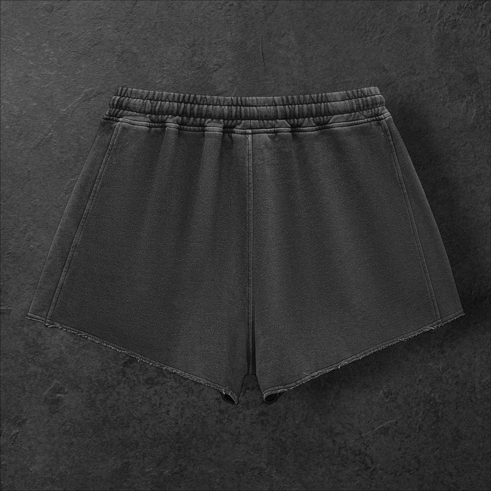 MODRN Raw Edge Drawstring Shorts