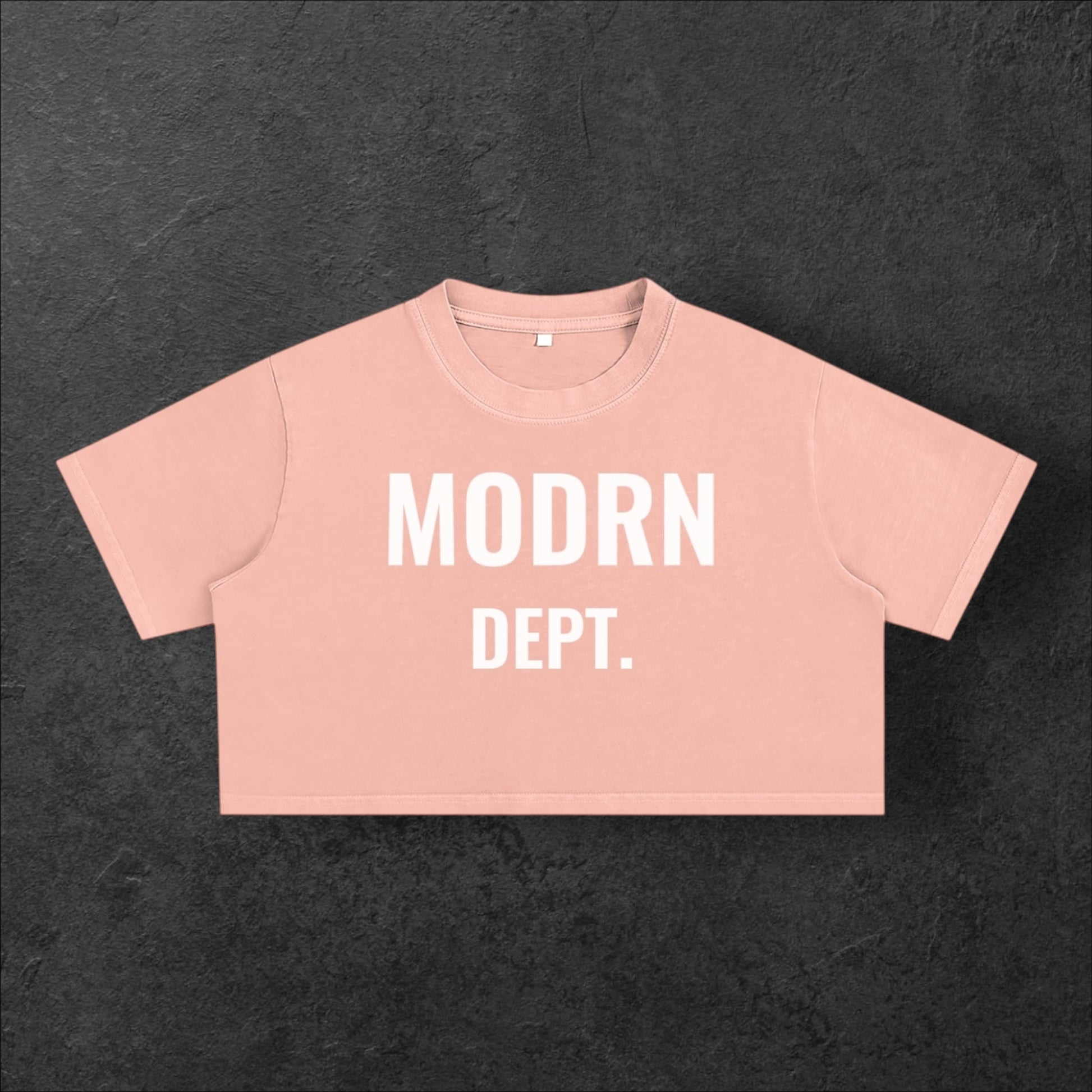 MODRN Dept. Cropped Tee – Blush